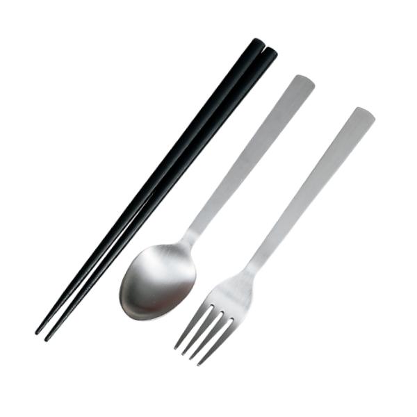 HAKOYA トリオセット 箸 スプーン フォーク 大人のカトラリー 無地