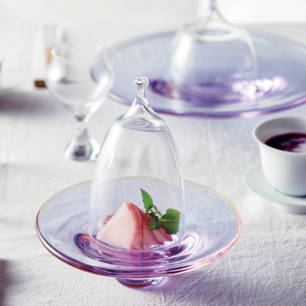 クローシュドーム 10.5cm ガラスドーム M.STYLE スクロ ガラス製 （ リッド 蓋 料理 ドーム フードカバー クローシュ クロッシュ ガラス ） | ブランド登録なし | 03