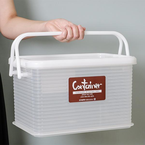 サンコープラスチック 収納ボックス M 幅38×奥行24.5×高さ22.2cm