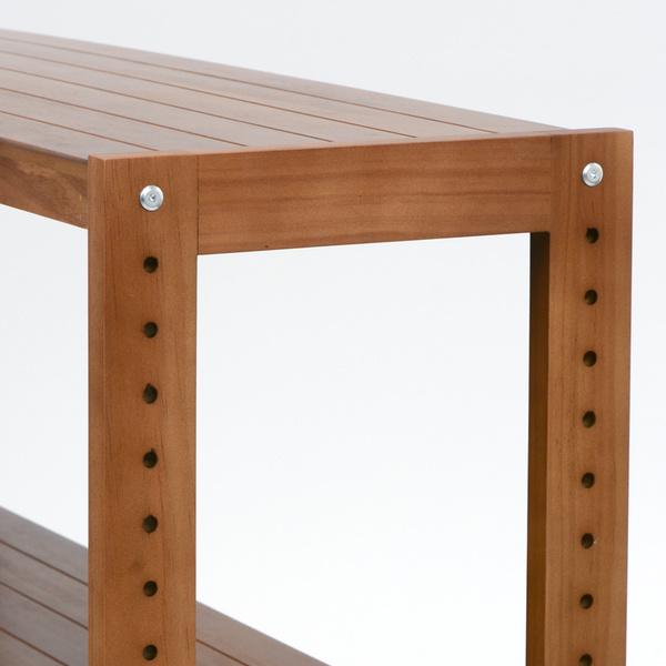 オープンラック 5段 木製 フリーラック 幅60cm （ 木製ラック シェルフ