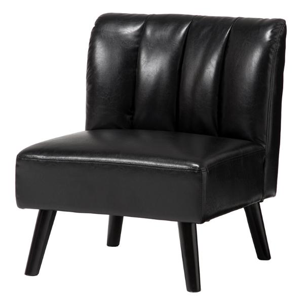 HAGiHARA ダイニングソファ 座面高40cm ソファ ダイニング レザー調 脚