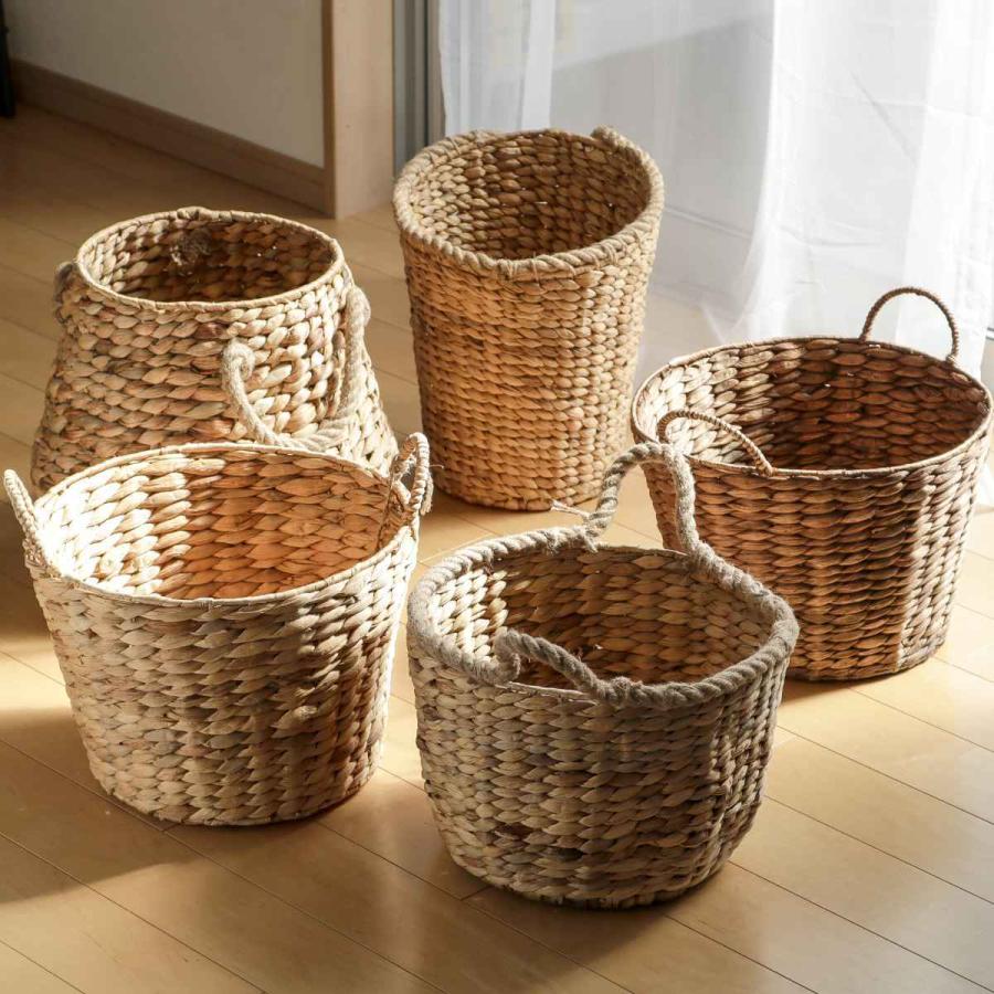 ちどり産業 バスケット ロープハンドル ウォーターヒヤシンス 取っ手