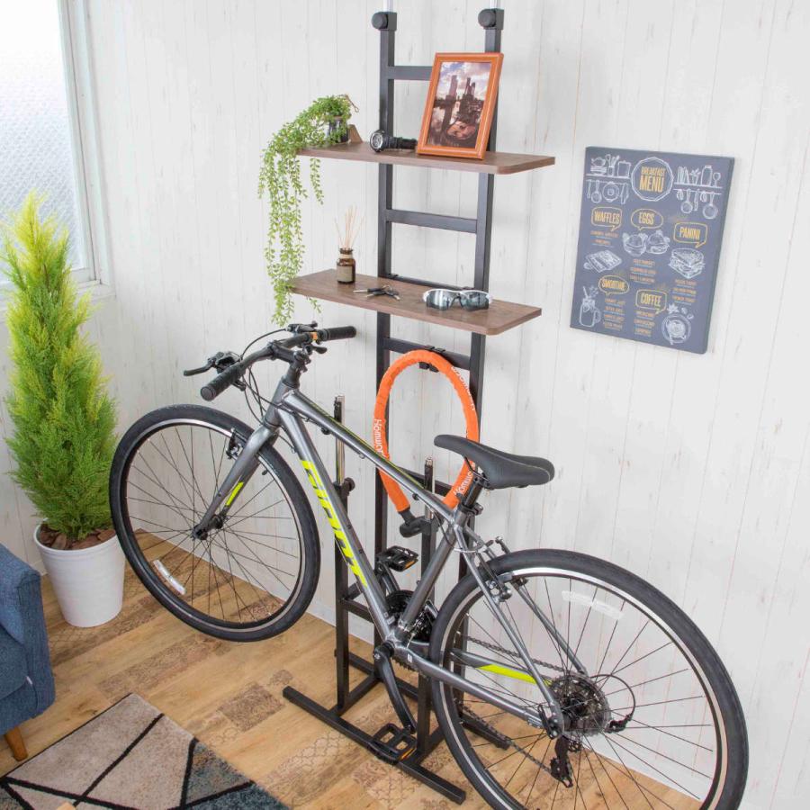 突っ張り バイクスタンド 高さ198〜273cm ラック （ つっぱり 突っぱり