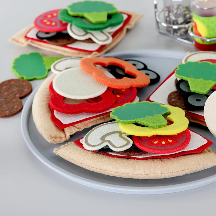おもちゃ フェルト ピザセット Melissa ＆ Doug 3歳 （ おままごと
