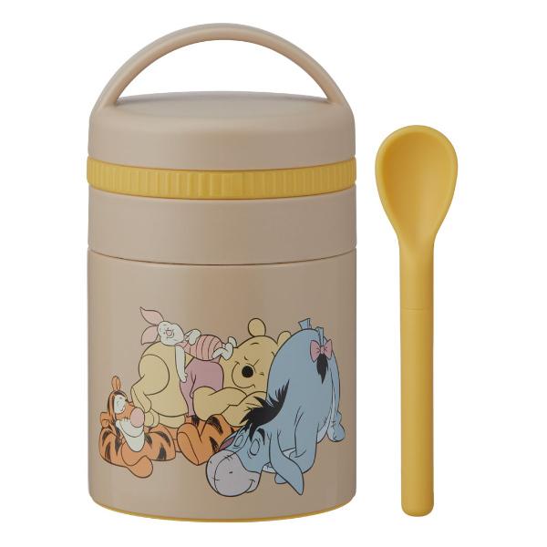 弁当箱 保温 フードポット 180ml 抗菌 ミニ スープジャー くまのプーさん スモーキーカラー プーさん スプーン付き 保温弁当箱 保冷 お弁当箱 代引き手数料無料
