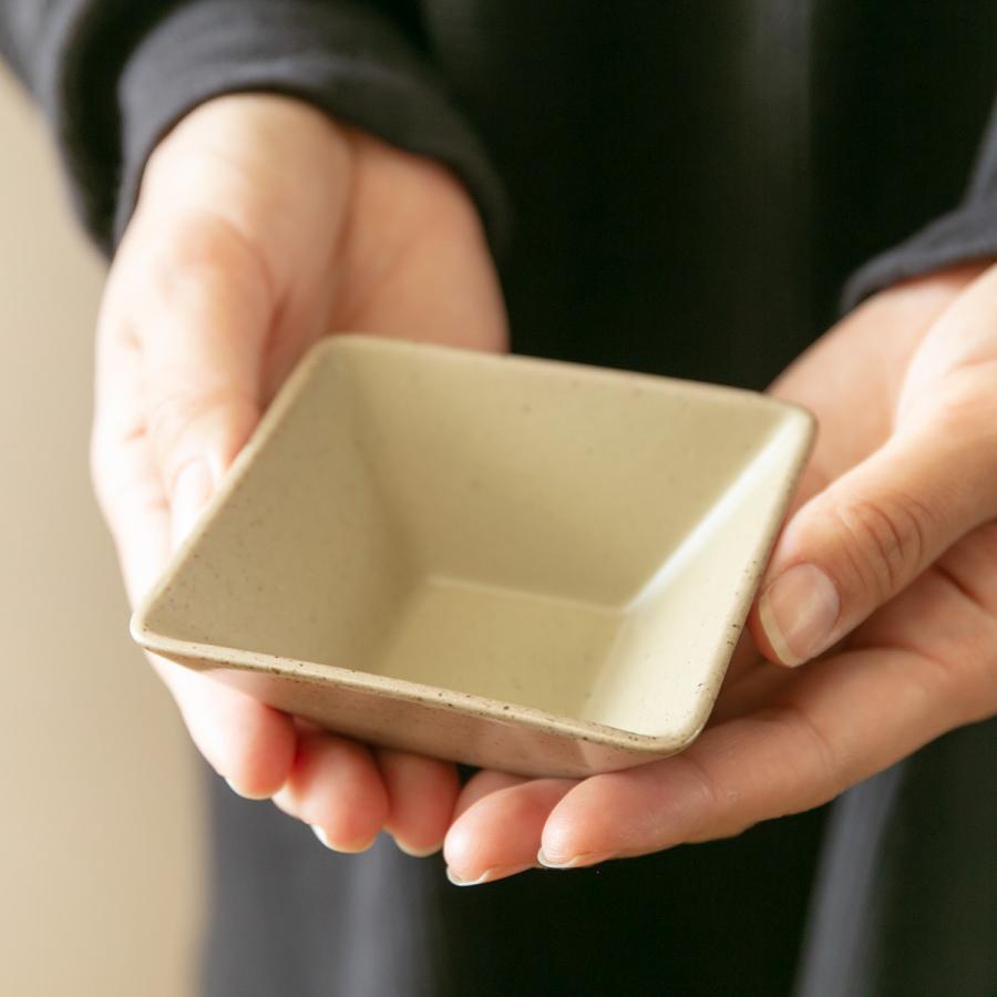 ボウル 8.5cm S KASANE スクエア 陶器 同色4個セット （ 食洗機対応 皿