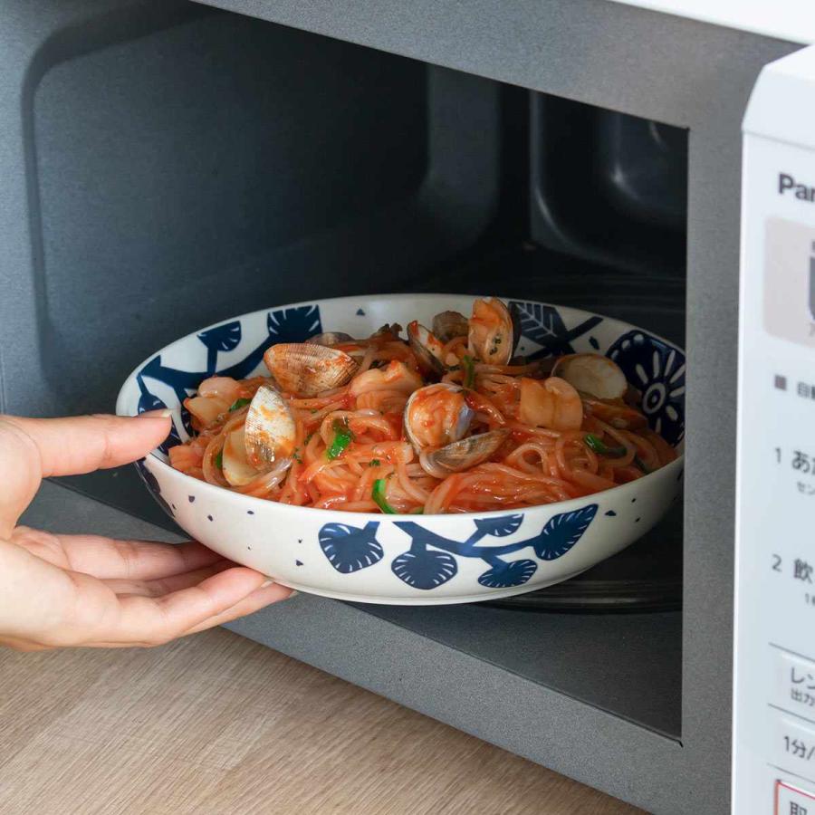 パスタプレート 20cm AIKA 硬質陶器 同柄4枚セット （ 食洗機対応 電子レンジ対応 オーブン対応 皿 中皿 お皿 深皿 パスタ皿 ）_13