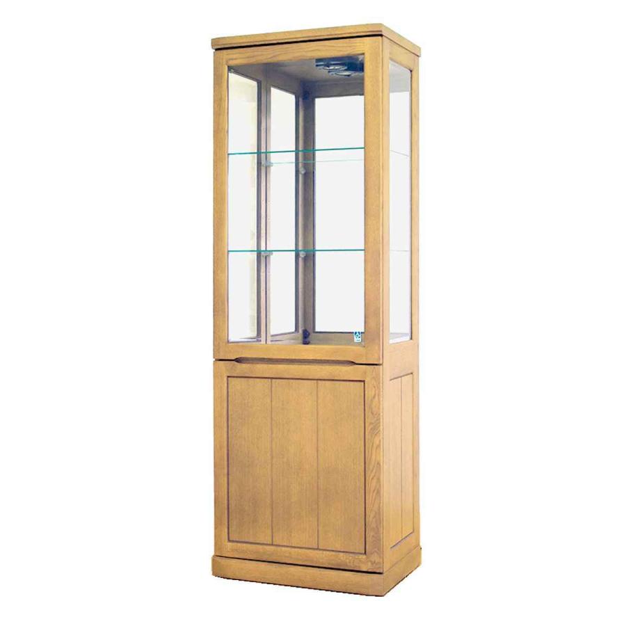 コレクションボード ショーケース 天然木フレーム ハイタイプ FIGARO