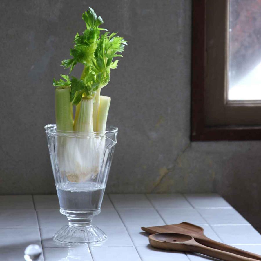 花瓶 リボベジ ガラス ベース （ リボーンベジタブル ガラスカップ 器 家庭菜園 再生野菜 ）｜interior-palette