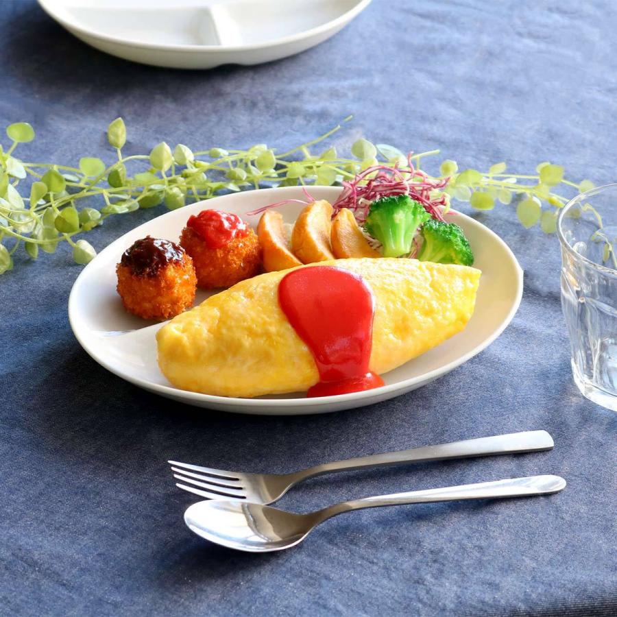 ランチプレート 24cm 軽量 オーバル 磁器 （ 食洗機対応 電子レンジ