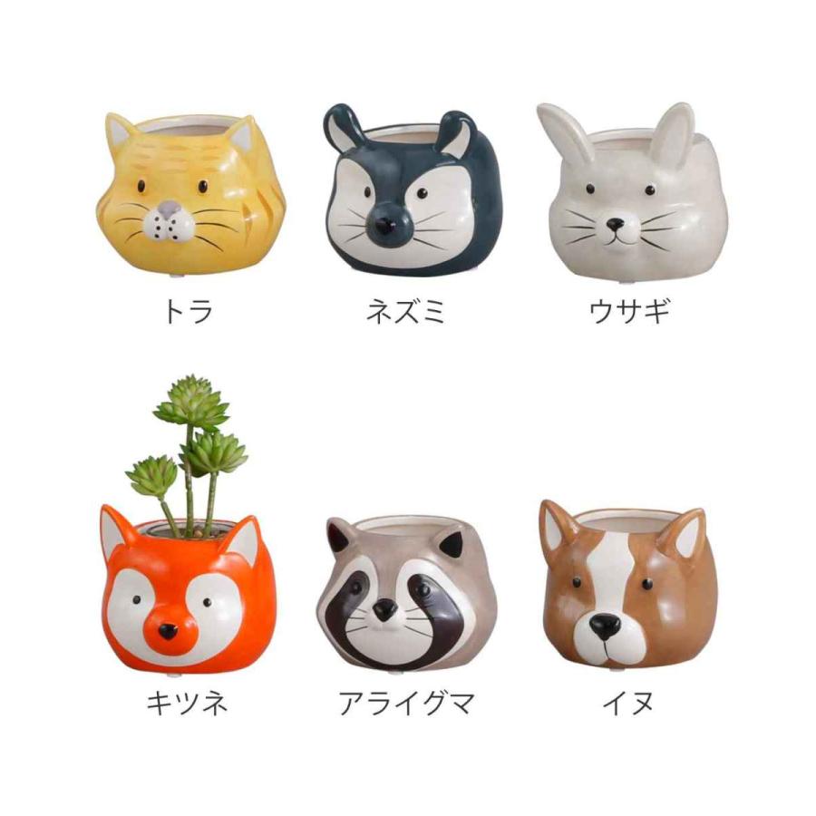 プランター アニマル ポット （ 植木鉢 プラントポット 陶器 鉢植え 鉢