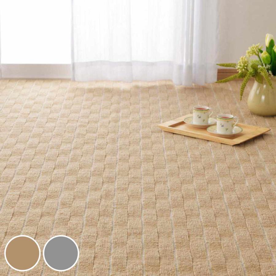 HAGiHARA（萩原） カーペット ラグ 江戸間2畳 平織カーペット メテオ