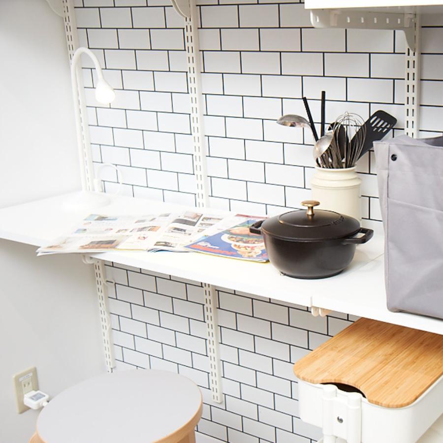 壁面収納 ｆｋレール 幅46 5cm フィットラック 棚柱 支柱 レール 46 5cm Diy ダボレール 収納 棚受け金具 棚受けレール ホワイト 白 棚 可動棚 インテリアパレットヤフー店 通販 Yahoo ショッピング