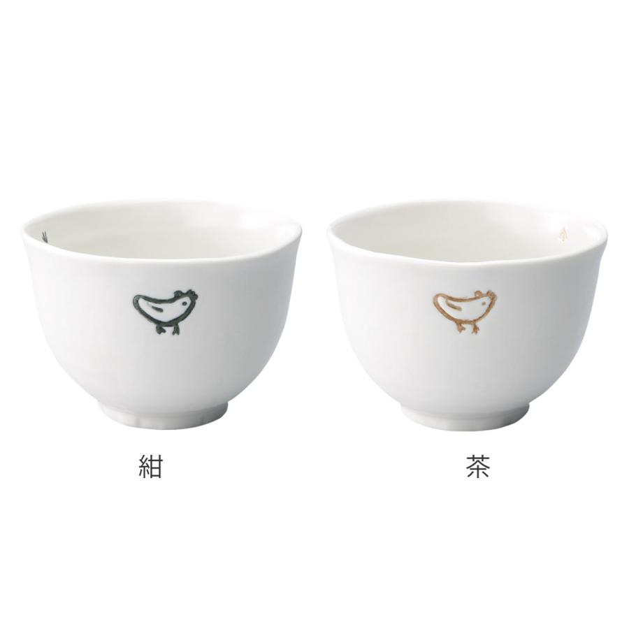 丼ぶり 13cm 小丼 トリのお散歩 磁器 美濃焼 日本製 （ 食洗機対応