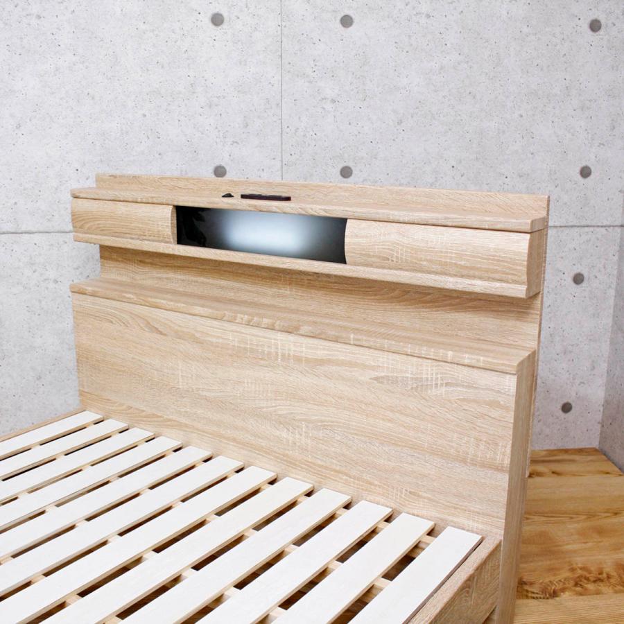 ベッドフレーム　すのこベッド　シングルベッド　シングル　コンセント付　ナチュラル zuth-mn.jpg