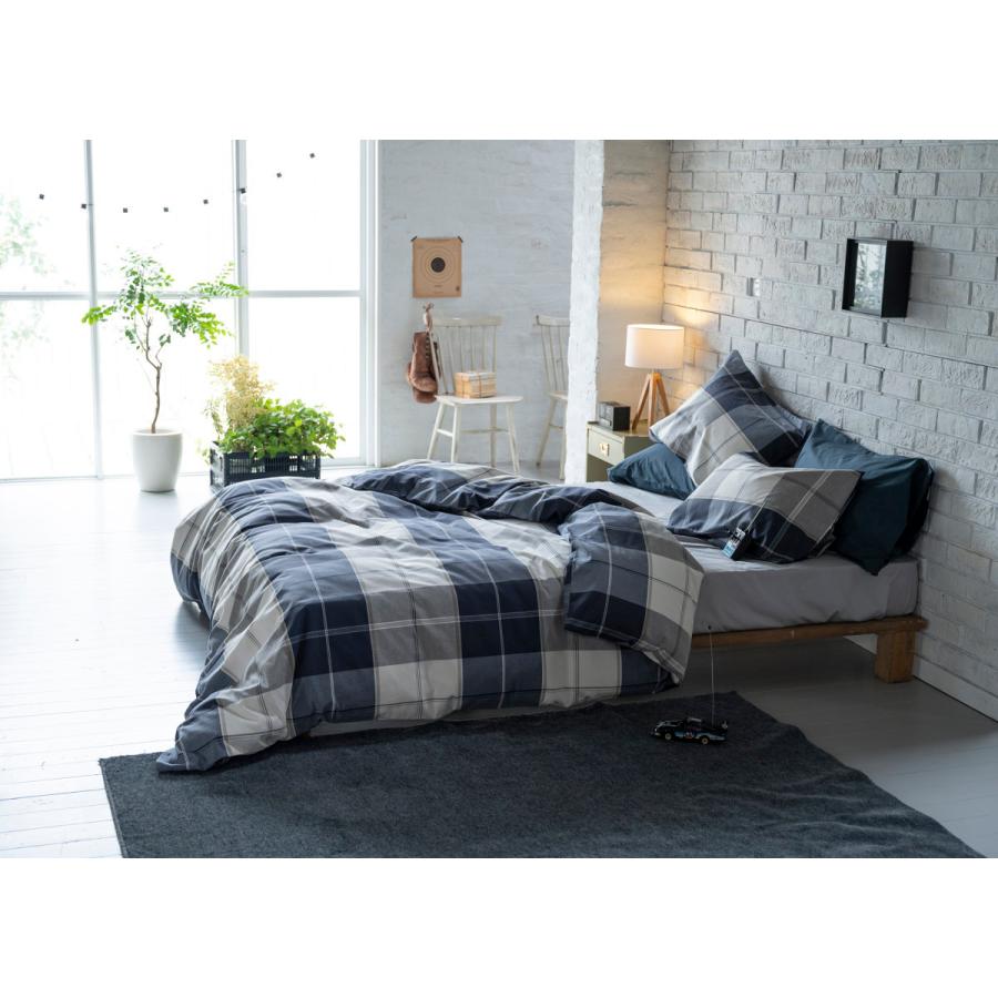 掛け布団カバー Fab the Home シングル アクロス 綿100％ チェック柄 （ 掛けカバー 掛けふとんカバー 布団カバー カバー ） | ブランド登録なし | 15