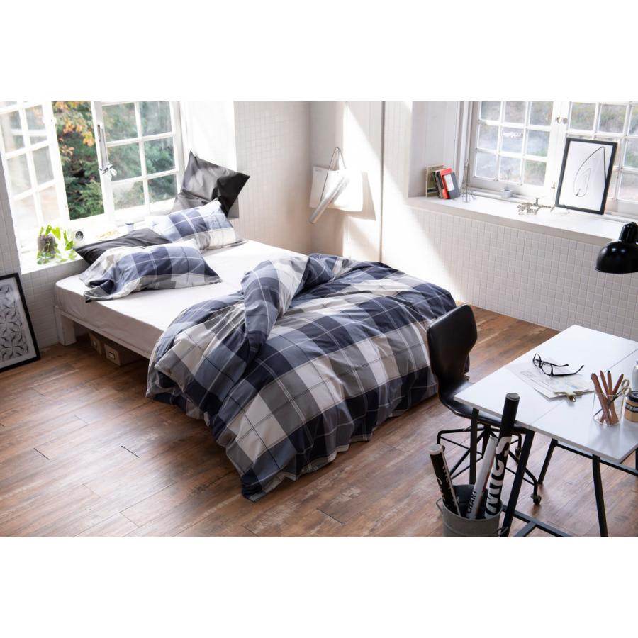 掛け布団カバー Fab the Home シングル アクロス 綿100％ チェック柄 （ 掛けカバー 掛けふとんカバー 布団カバー カバー ） | ブランド登録なし | 04