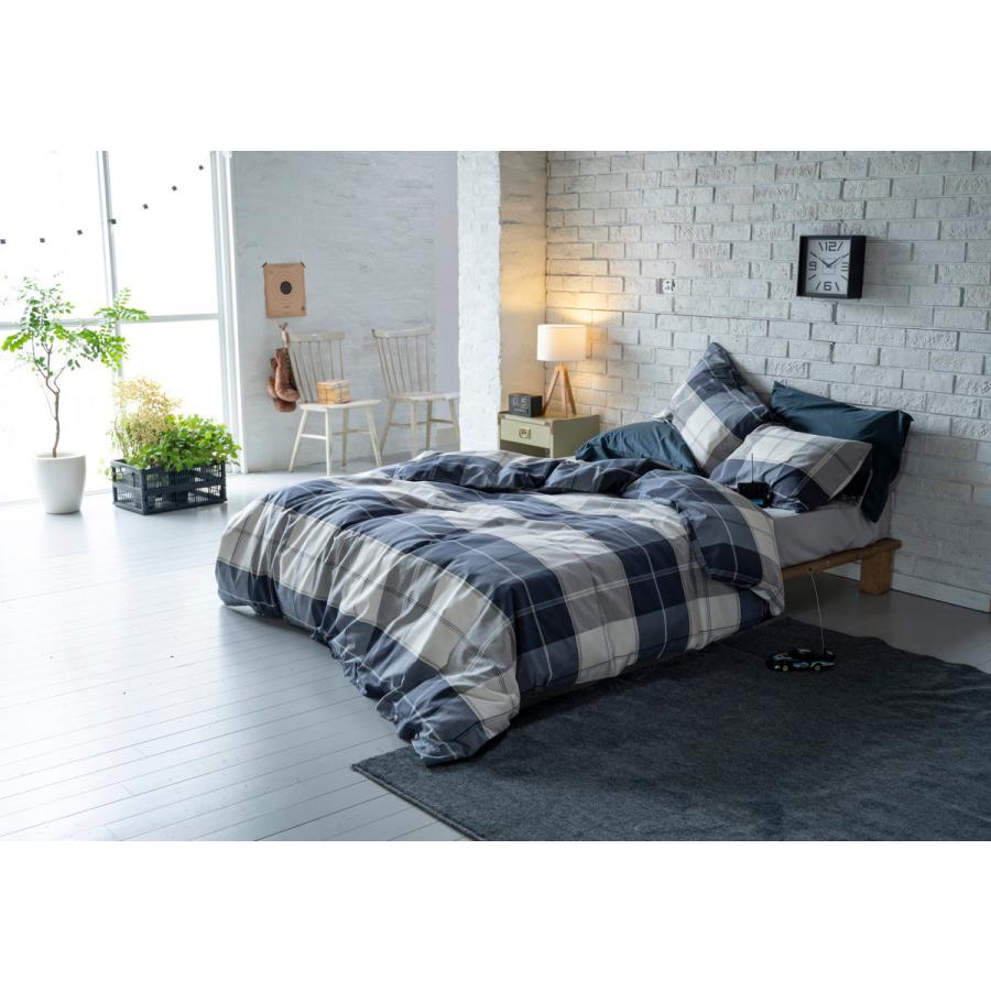 掛け布団カバー Fab the Home シングル アクロス 綿100％ チェック柄 （ 掛けカバー 掛けふとんカバー 布団カバー カバー ） | ブランド登録なし | 05
