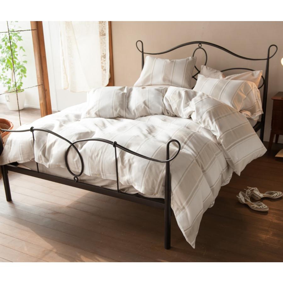 掛け布団カバー Fab the Home シングル シックストライプ 綿100