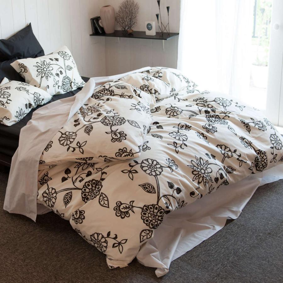 掛け布団カバー Fab the Home シングル エイジア 花柄 綿100