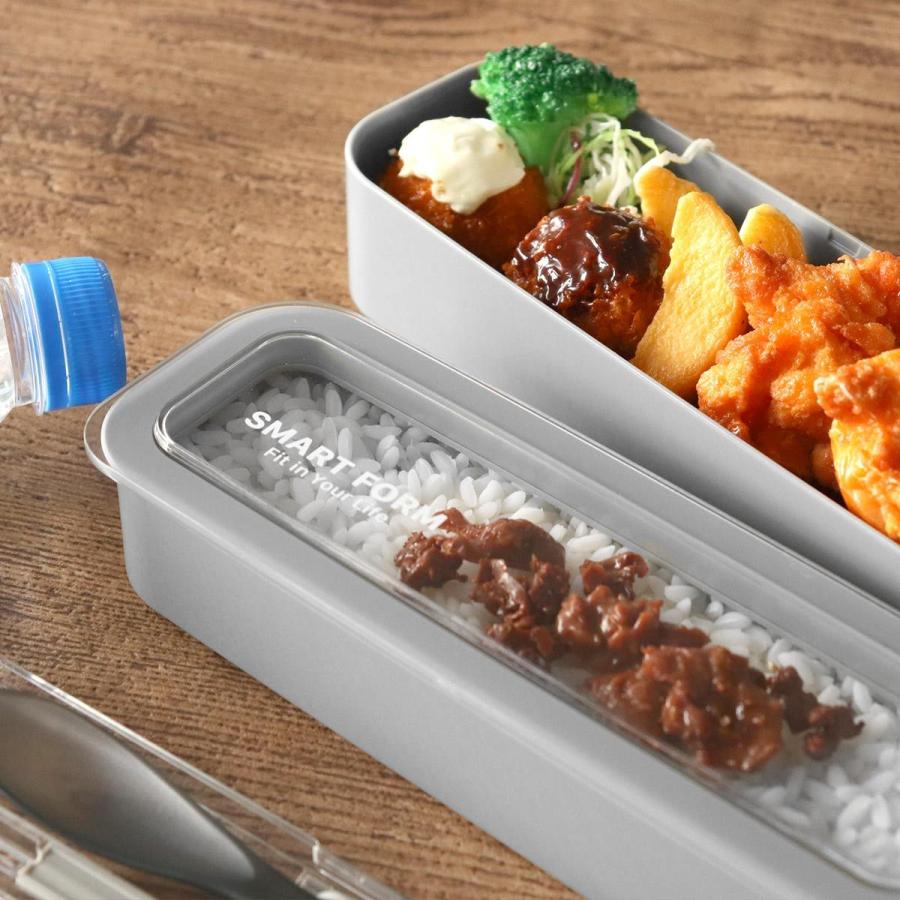 弁当箱 2段 890ml 3way イージーケアランチボックス スリム （ お弁当