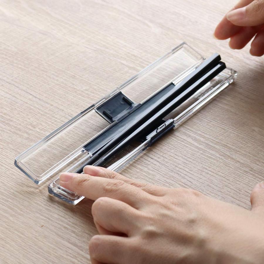 はしケース 箸箱セット 19.5cm とっても強いケース入り （ 箸 箸箱 お箸 箸ケース