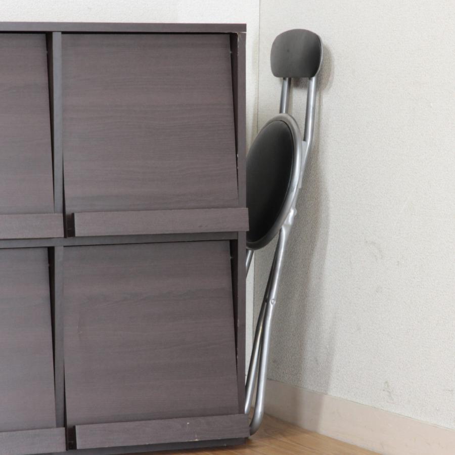 不二貿易（Fuji Boeki） 折りたたみ椅子 6脚セット 座面高45cm