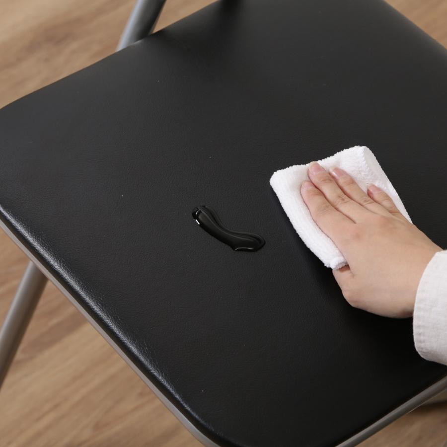不二貿易（Fuji Boeki） パイプ椅子 6脚セット 座面高45cm パイプ
