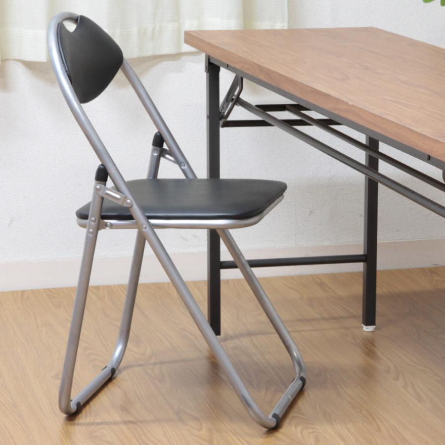 不二貿易（Fuji Boeki） パイプ椅子 6脚セット 座面高45cm パイプ