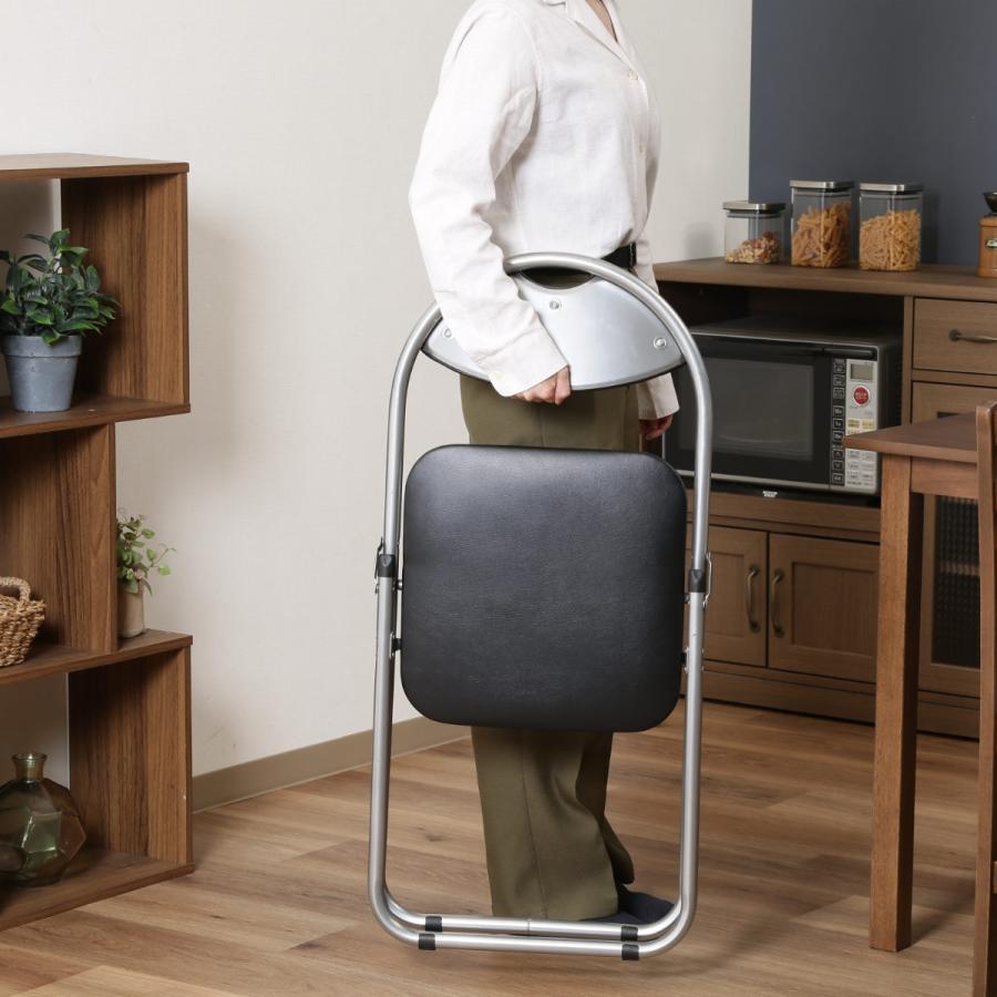 不二貿易（Fuji Boeki） パイプ椅子 6脚セット 座面高45cm パイプ