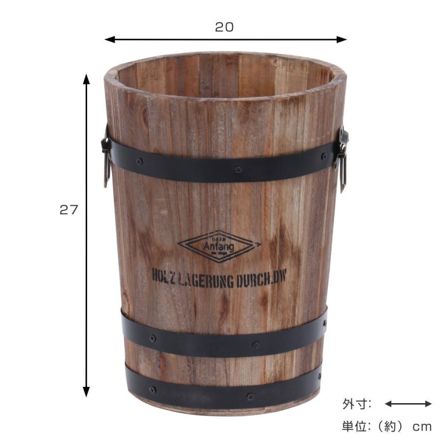 不二貿易（Fuji Boeki） ゴミ箱 Mサイズ 木製 フタなし （ ごみ箱 直径