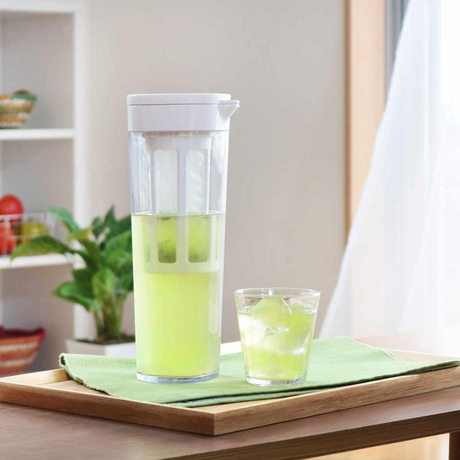 ピッチャー 1.1L 茶こし付き ドリンクビオ 横置き プラスチック （ 冷