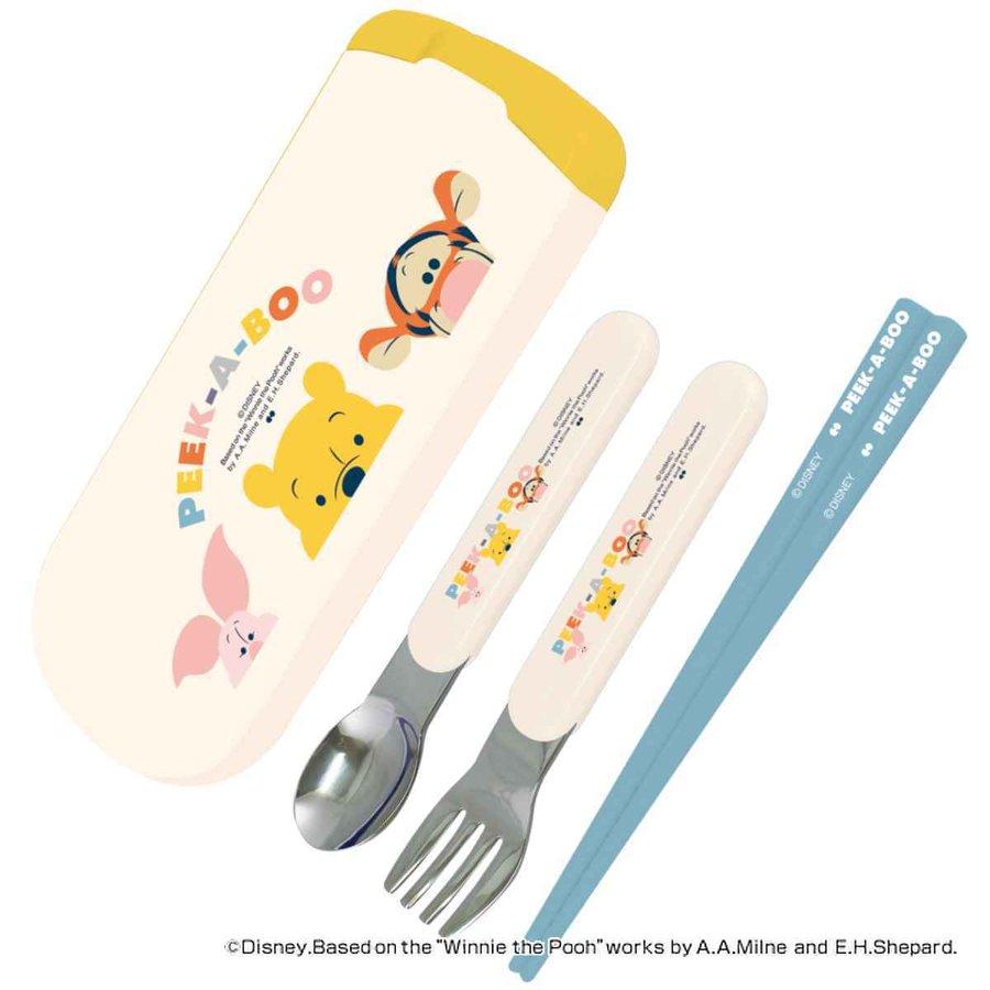 大西賢製販 トリオセット 箸 スプーン フォーク くまのプーさん PEEK-A