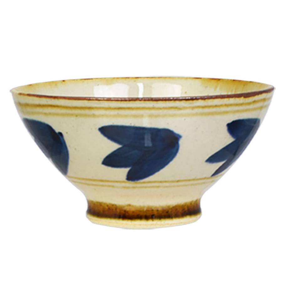 茶碗 11cm 藍 陶器 波佐見焼 （ 食洗機対応 電子レンジ対応 お茶碗