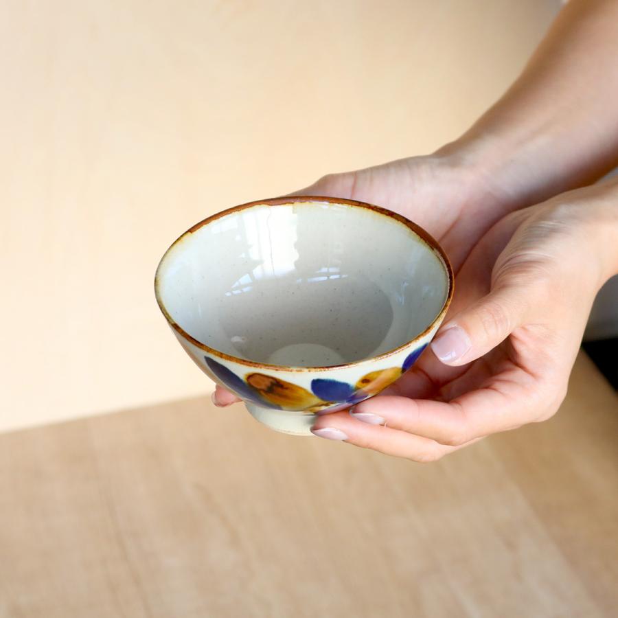 茶碗 11cm 藍 陶器 波佐見焼 （ 食洗機対応 電子レンジ対応 お茶碗