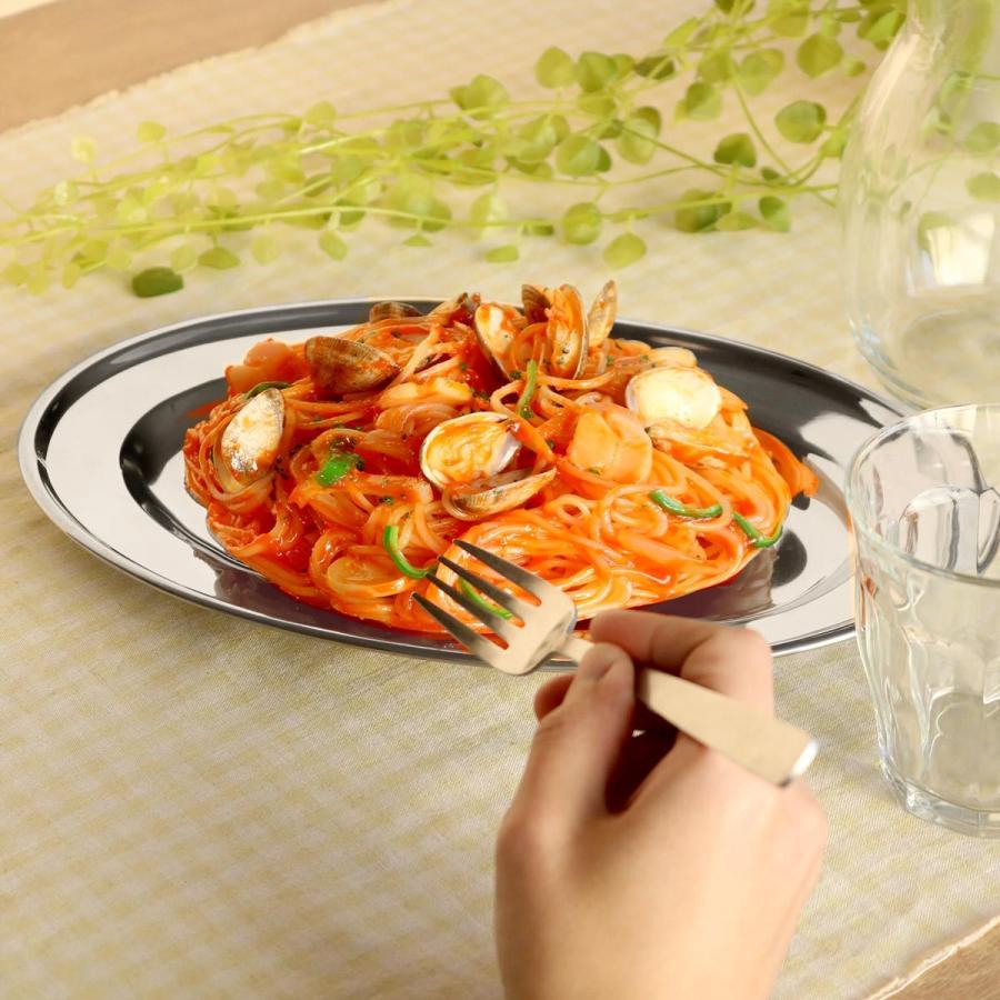 パスタ皿 30cm ステンレス 洋食屋さん （ 食洗機対応 楕円皿