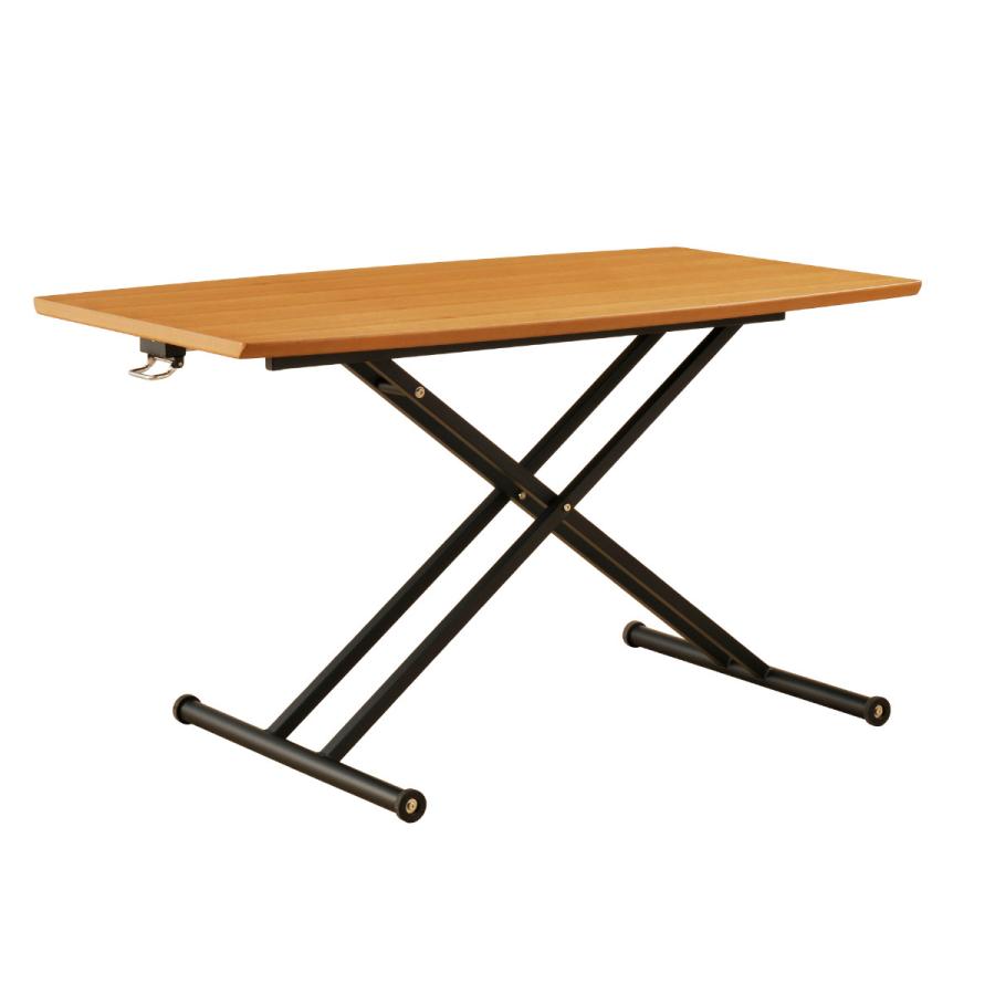 リフトテーブル 幅150cm 高さ調節 木製 天然木突板 （ ダイニングテーブル リビングテーブル ローテーブル 150×72 昇降テーブル 無段階 ）｜interior-palette｜11