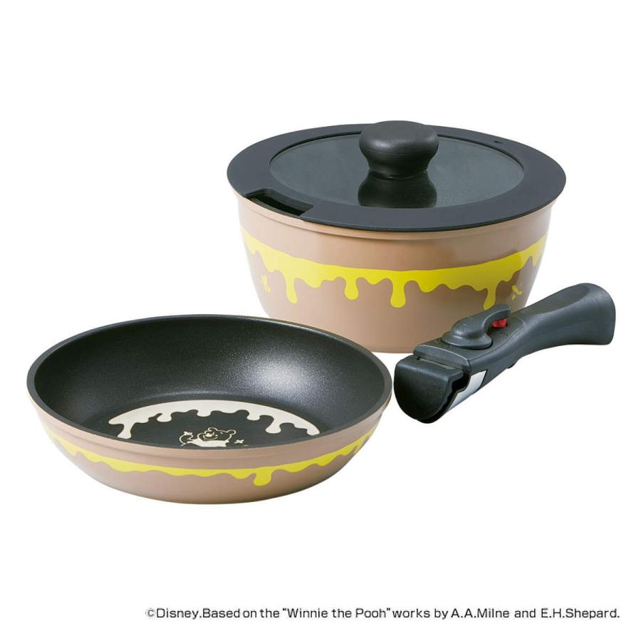 取っ手が外れる鍋 フライパン 2点セット Ih対応 くまのプーさん ガラス蓋付き Ih ガス火 オーブン 対応 アルミ センチ フライパン 鍋 ガラス蓋 セット インテリアパレットヤフー店 通販 Yahoo ショッピング