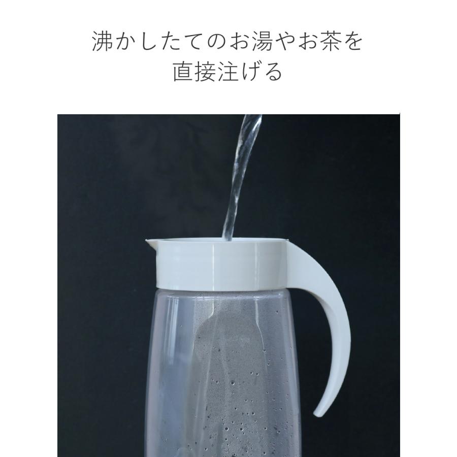冷水筒 ピッチャー 2.2L ファインジャグ プラスチック 横置き 耐熱 （ 水差し 茶ポット 熱湯 麦茶 冷水ポット 約 2リットル ）｜interior-palette｜08