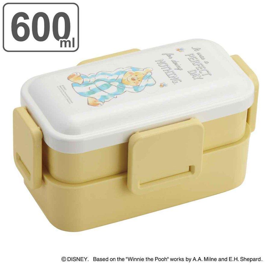 弁当箱 2段 600ml 抗菌 ふわっと くまのプーさん モフモフ プーさん お弁当箱 ランチボックス 食洗機対応 レンジ対応 ドーム型 女子 インテリアパレットヤフー店 通販 Yahoo ショッピング