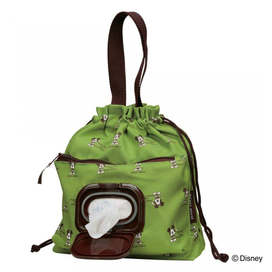 おむつポーチ おしりふきポケット付き巾着 ミッキーマウス シンプル ベビー ディズニー おしり拭き ミッキー インテリアパレットヤフー店 通販 Yahoo ショッピング