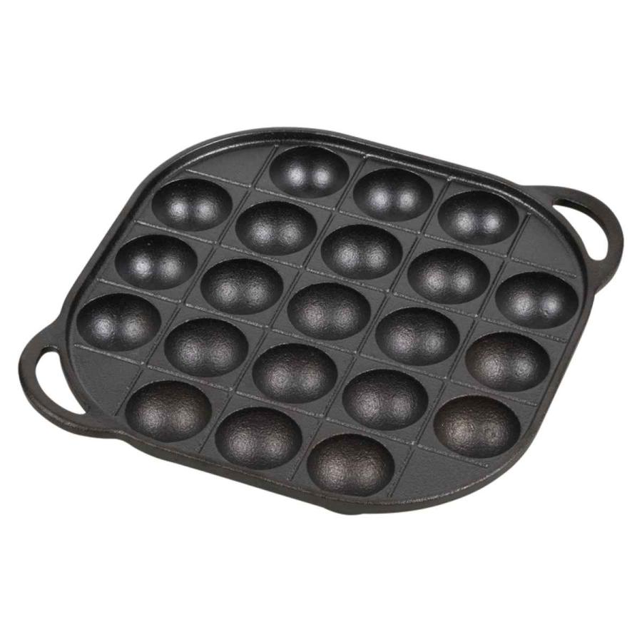 格安 価格でご提供いたします たこ焼きプレート 21穴 スプラウト 鉄鋳物製 直 小型グリルパンセット たこ焼きプレートつき