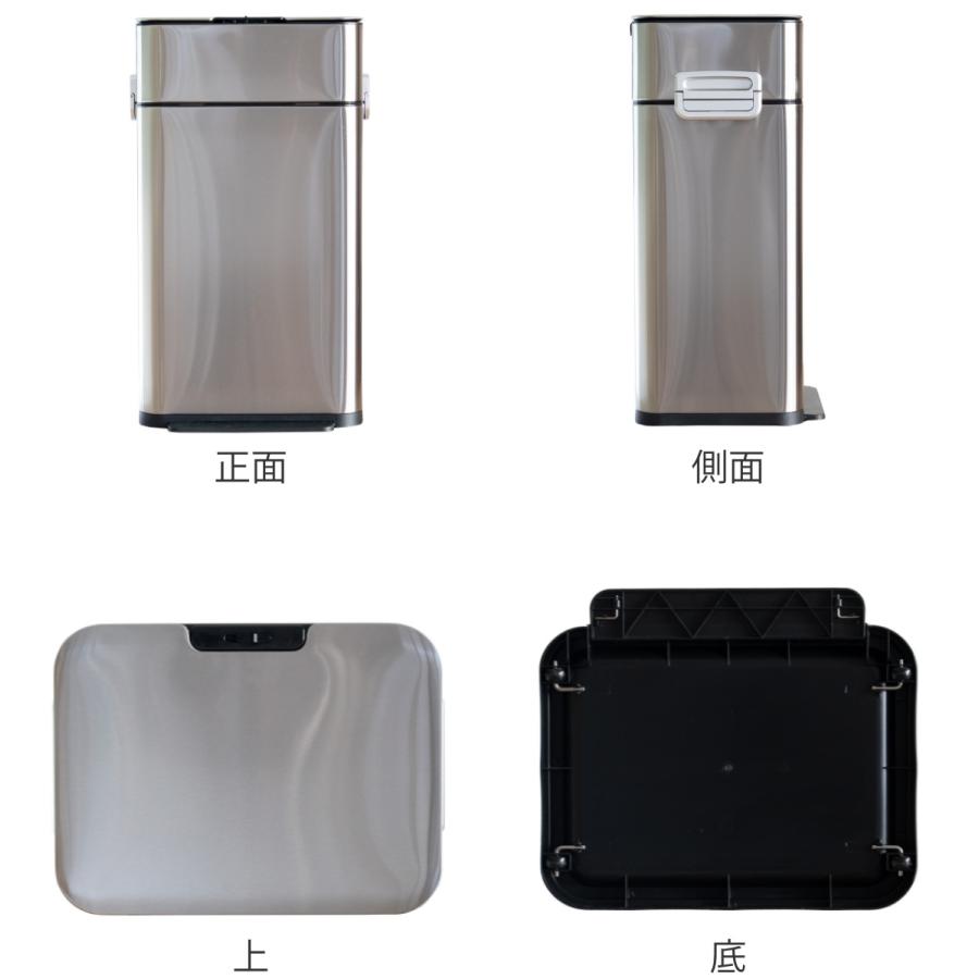 【新品未使用】ゴミ箱 58L HOALU ステンレス　フラットトップごみ箱 小森樹脂 ゴミ箱 58L HOALU ステンレス （ ごみ箱 ダストボックス