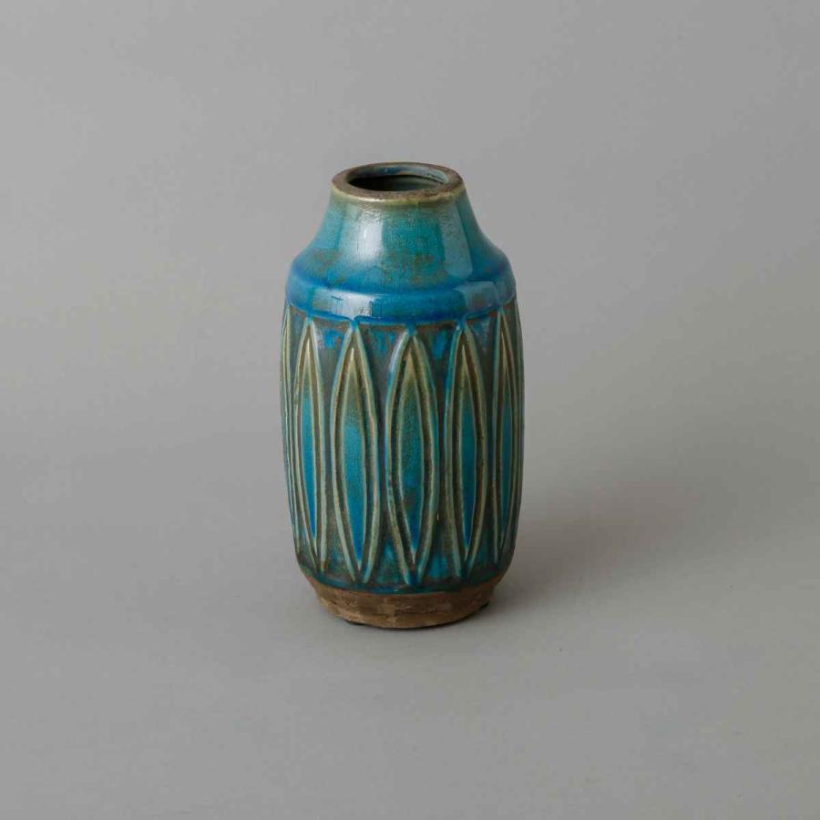 花瓶 セラミックベース 直径11×高さ23cm （ フラワーベース 花びん