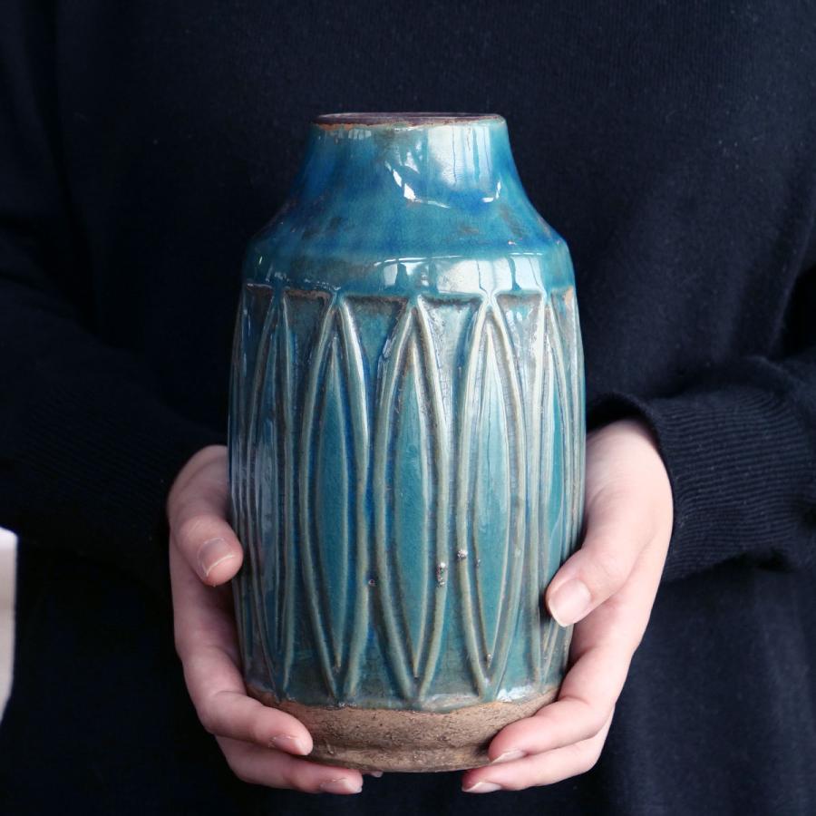 花瓶 セラミックベース 直径11×高さ23cm ( フラワーベース 花瓶 セラミックベース 直径11×高さ23cm ( フラワーベース