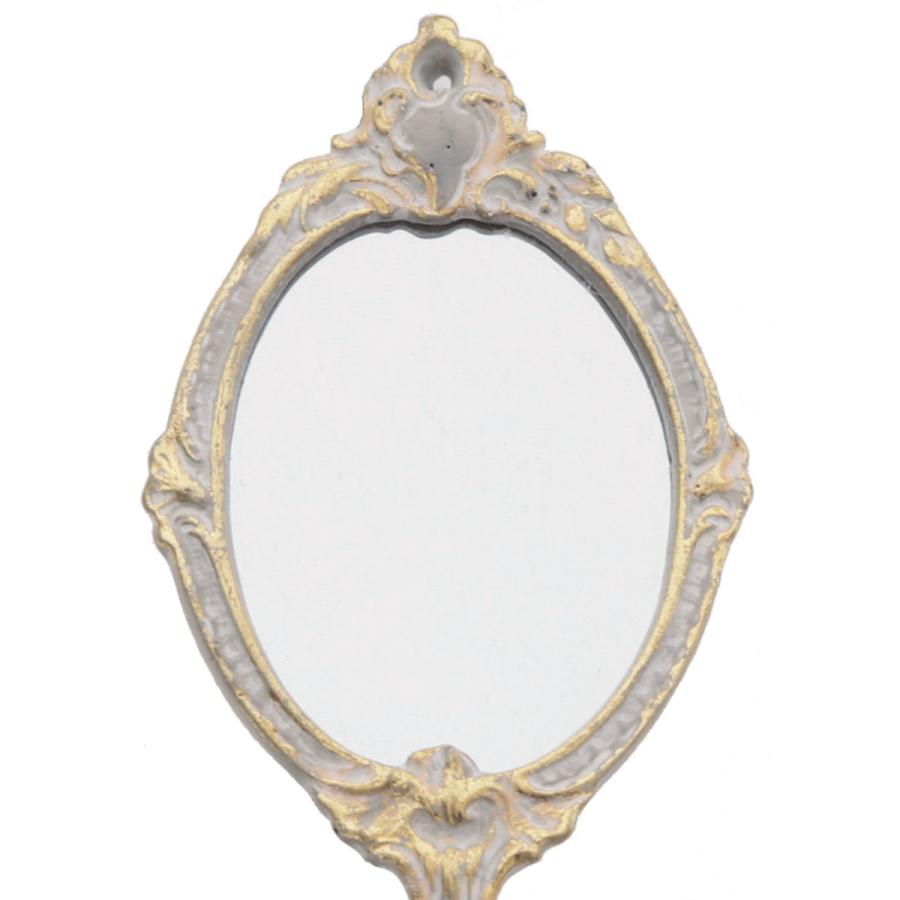 手鏡 アンティーク調 ハンドミラー （ ミラー かがみ 鏡