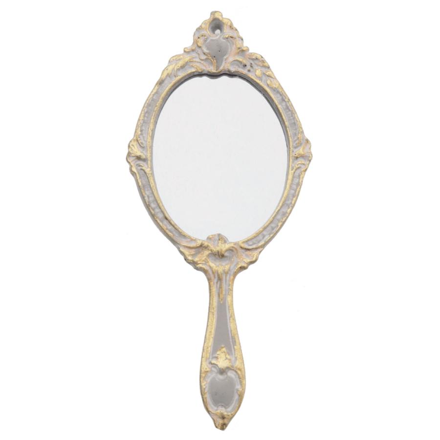 手鏡 アンティーク調 ハンドミラー （ ミラー かがみ 鏡