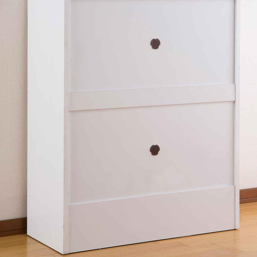 シューズラック 3段 幅75cm 奥行30cm スリム （ 下駄箱 靴箱 靴 収納