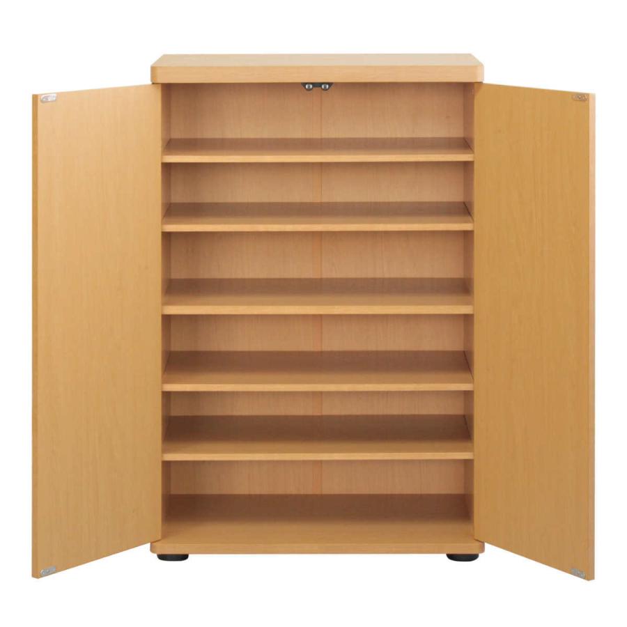 ミヤグチ企販 下駄箱 木製 幅59.5cm 組み立て品 （ シューズボックス