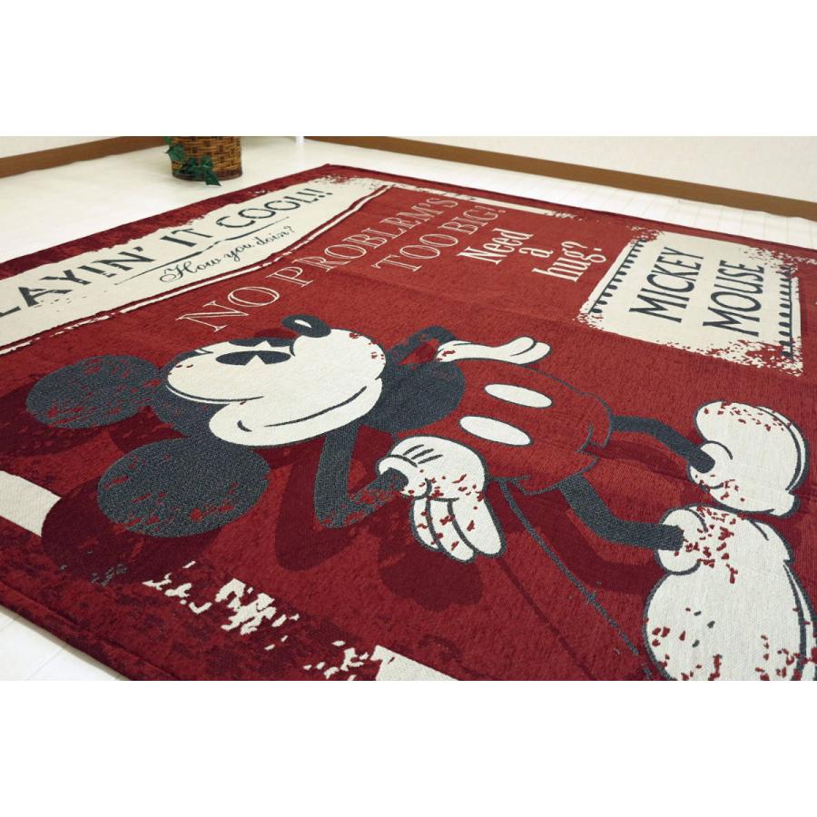 Disney（ディズニー） ラグ 185×185cm ミッキーマウス クラシック